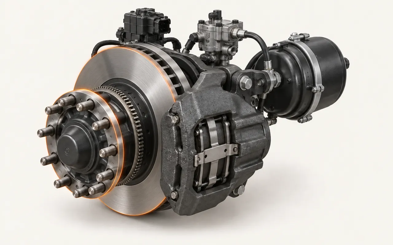 Brake disc, spare part (illustration)